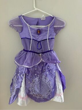 Disney Purple Sophia the First Princess Dress with White and Pink Accents
